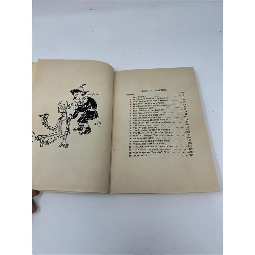 Baum, L. Frank. The Wizard of Oz  [1900] 1956 Rand McNally USA W.w. Denslow  VGC - Picture 5 of 7